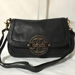 Authentic Tory Burch Crossbody Bag Black